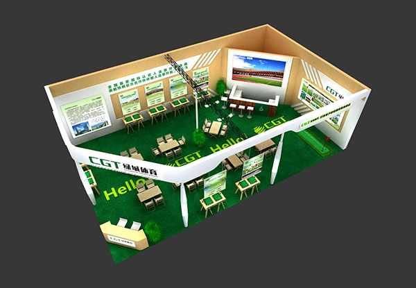 绿城体育学校运动场人造草坪亮相体博会,全环保专用人造草坪守护学生健康