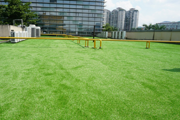 白云万达广场-工行楼顶人造草绿化